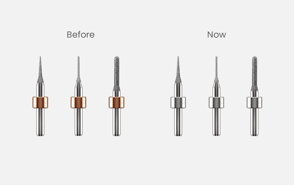 UP3D P42 PLUS upgraded milling burs for smoother margins and longer tool life
